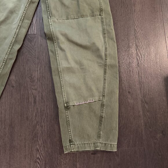 Scotch & Soda The Pip Utility Chino Military Green with flower embroidery 26/32 - Picture 9 of 15